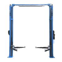 Подъемник двухстоечный 4200 кг KraftWell KRW4.2EA_blue с верхней синхронизацией, электрогидравлический