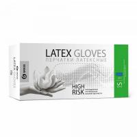 GRASS Перчатки латексные Latex Gloves High Risk, синие, 100 шт.