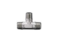 Соединитель-тройник Т с наружной резьбой M 3/8" - M 3/8'' - M 3/8''