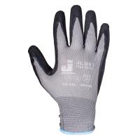 Перчатки нейлоновые с рельефным латексным покрытием Jeta Safety JL061