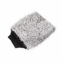 Double twist wash mitt (25х25см) Плюшевая особомягкая рукавица для мойки, серая