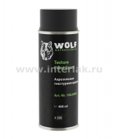 Краска текстурная Wolf, чёрная, спрей 0,4 л