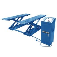 Подъемник ножничный 3 тонны KraftWell KRW3TN/380_blue короткий для шиномонтажа