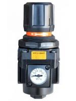 Регулятор давления WiederKraft WDK-7340 с фиксацией для пневматической системы со встроенным манометрами, 1/2"