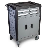Инструментальная тележка WiederKraft WDK-703, 3 ящика, нижняя полка