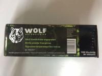 Wolf Перчатки нитриловые черные размер XL (100шт)