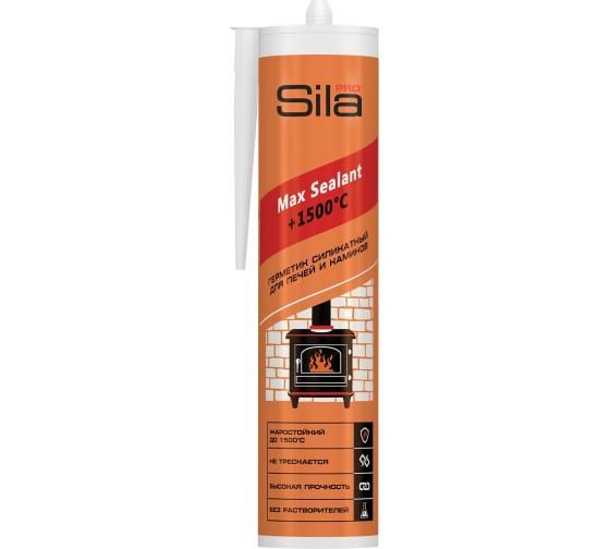 Герметик для печей Sila PRO Max Sealant 1500 280 мл SSP15280