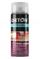 Грунт-эмаль Deton Special аэрозольная для пластика, серый, спрей 520 мл.