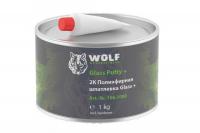 Шпатлевка полиэфирная Wolf Glas+, комплект с доп. отвердителем