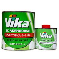 Vika грунт акриловый "прямо на металл" 4+1 HS 2К, комплект 1,2+0,19 кг