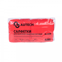 Салфетки из микрофибры 50шт 12x12см красные Au-2405