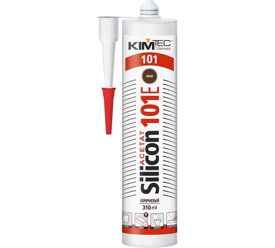 Герметик силиконовый KIM TEC коричневый 101Е 310мл 57433