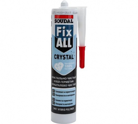 Клей-герметик SOUDAL FIX ALL CRYSTAL прозрачный 119130