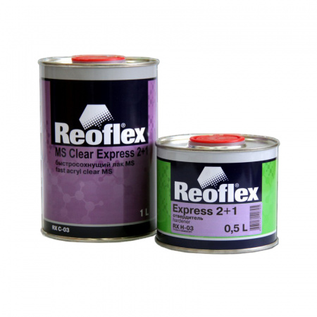 Reoflex MS Clear Express лак акриловый прозрачный 2К 2+1, комплект